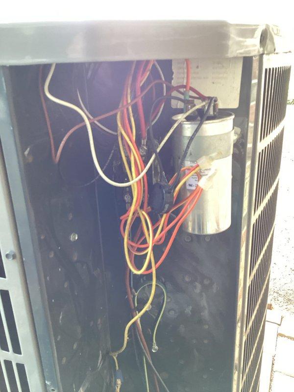 Replaced failed factory-original ECM outdoor condenser fan motor with PSC motor upgrade on 10+ year old unit experiencing no cooling condition. Also installed new run capacitor to support the PSC motor conversion. Unit tested and operational upon completion.