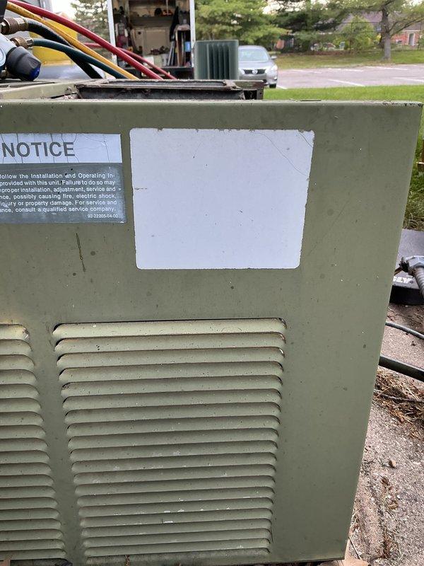 Completed installation of Lennox ML13KC1-30 condenser unit and HE31C30A130A0004R uncased evaporator coil at residential property. System was properly charged using calibrated refrigerant recovery equipment and precision charging scale, with all refrigerant lines evacuated and tested for leaks prior to final charge. Unit was commissioned and verified operational with proper airflow and temperature differential across the coil.