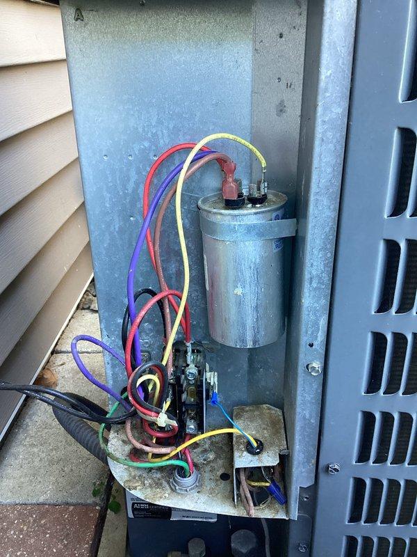 Completed planned air conditioning maintenance per membership agreement. Performed comprehensive system inspection of outdoor condensing unit, including visual examination of electrical components, capacitor, contactor assembly, and wiring connections. All electrical components found to be in proper working condition with secure wire connections and no signs of electrical failure. Noted standard wear consistent with normal operation. System operational and ready for cooling season.