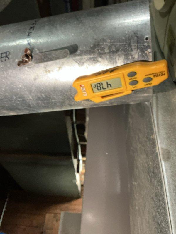 Completed first-time installation of Lennox ML13KC1-030 condenser unit paired with Lennox CK40CT-30B evaporator coil to establish new air conditioning system. Successfully integrated new equipment with existing thermostat, which was tested and confirmed operational in OFF mode. System startup measurements verified proper operation with ambient temperature reading of 78°F at the evaporator coil location.