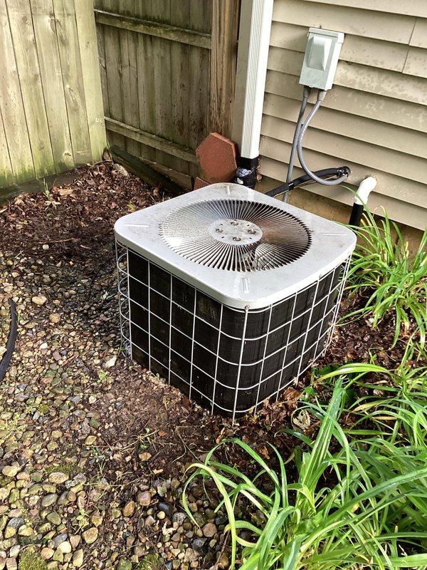 Completed comprehensive tune-up service on a 24-year-old residential air conditioning system. Performed multi-point safety inspection including CO detection, gas leak check, and electrical system evaluation on outdoor condenser unit. System found operating properly with all safety checks passing; customer advised of system age and provided information regarding replacement options for future consideration.