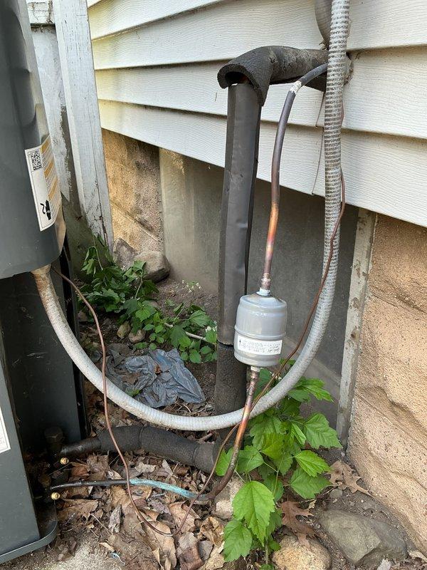 Responded to service call for refrigerant leak at indoor evaporator coil. Successfully located and repaired leak, then replaced line filter-drier to ensure system cleanliness and prevent future compressor damage. Performed nitrogen pressure test to verify leak repair integrity, evacuated system to proper vacuum levels, and recharged unit to manufacturer specifications. System tested and confirmed operational with proper pressures and temperatures upon completion.