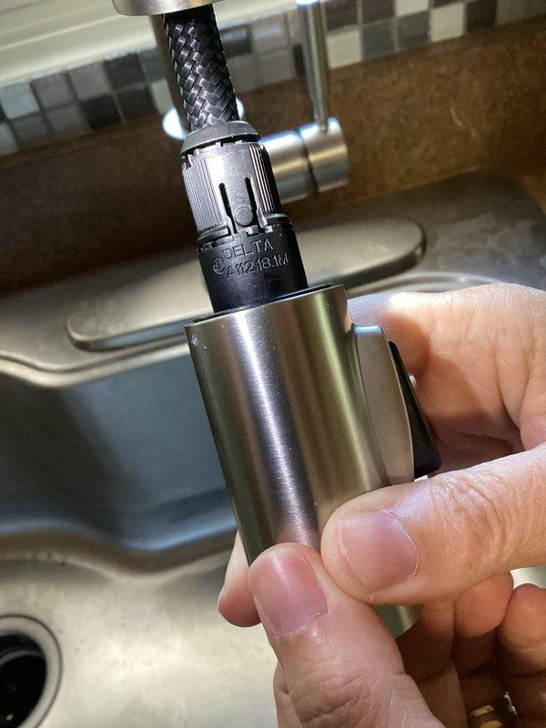 Responded to callback regarding low water pressure throughout house following previous repair. Inspected kitchen faucet installation and verified Delta brand faucet components were properly installed with secure connections to supply lines. Tested water flow and pressure at kitchen sink to diagnose system-wide pressure concerns. Scheduled shower faucet replacement to be addressed during upcoming service visit.