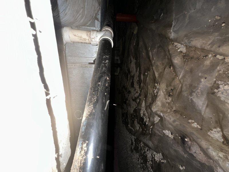 Responded to service call for quote on standalone tub and faucet installation where customer has already purchased fixtures. Assessed installation site and existing plumbing infrastructure in crawl space and basement area. Documented current conditions including water supply lines, drainage connections, and structural access points necessary for completing the installation work.