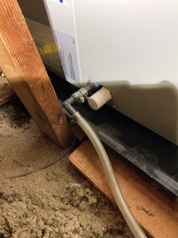 # HVAC Service Report

Responded to emergency no-cool call for residential air conditioning system less than ten years old that failed following recent repair. Upon arrival, accessed attic-mounted equipment to diagnose system malfunction. 

Conducted thorough inspection of HVAC components including condensate drain system, refrigerant lines, and associated mechanical connections. Identified issues with condensate management system, including PVC drain line showing moisture accumulation and potential drainage concerns. Examined copper refrigerant lines and braided flex connections for proper installation and secure mounting. 

Verified all pipe supports, brackets, and mounting hardware were properly secured to structural members. Assessed insulation coverage and equipment accessibility for proper system operation. Documented existing conditions of water heater proximity to HVAC equipment and verified adequate clearances per code requirements.

Performed system diagnostics to determine r