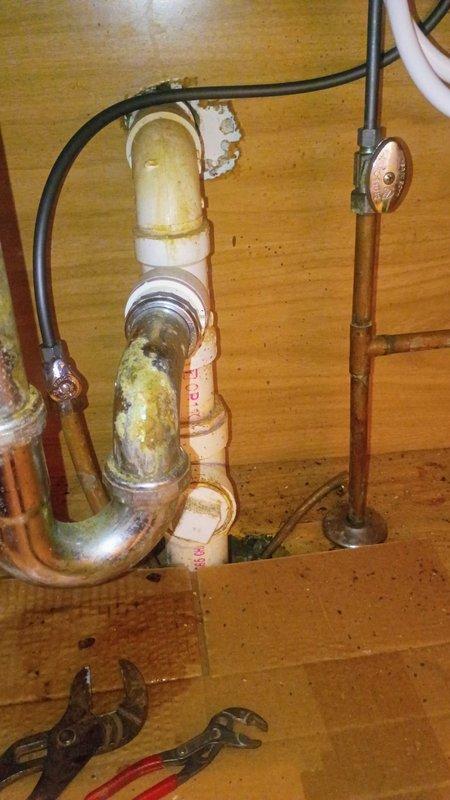 Replaced customer-supplied kitchen faucet and installed new hot water shut off valve under kitchen sink. The existing shut off valve showed signs of age and required replacement to ensure proper water control. Successfully completed installation with all fixtures functioning properly and tested for leaks.