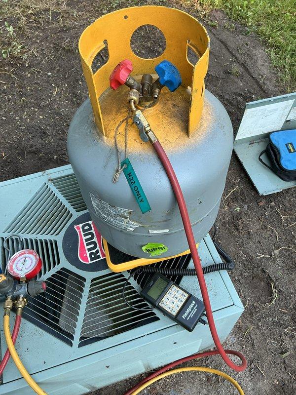 Completed full HVAC system installation including Lennox EL297UH070XV36BK high-efficiency furnace, ML13KC1-030 condensing unit, CK40CT-36B indoor evaporator coil, S200 programmable thermostat, and 16x25x1" return air elbow. System was properly charged with refrigerant using recovery equipment and manifold gauges, all electrical connections verified, condensate drainage installed with PVC piping, and ductwork connections secured. Performed system startup, tested all operational modes, and confirmed proper airflow and temperature differentials across the system.