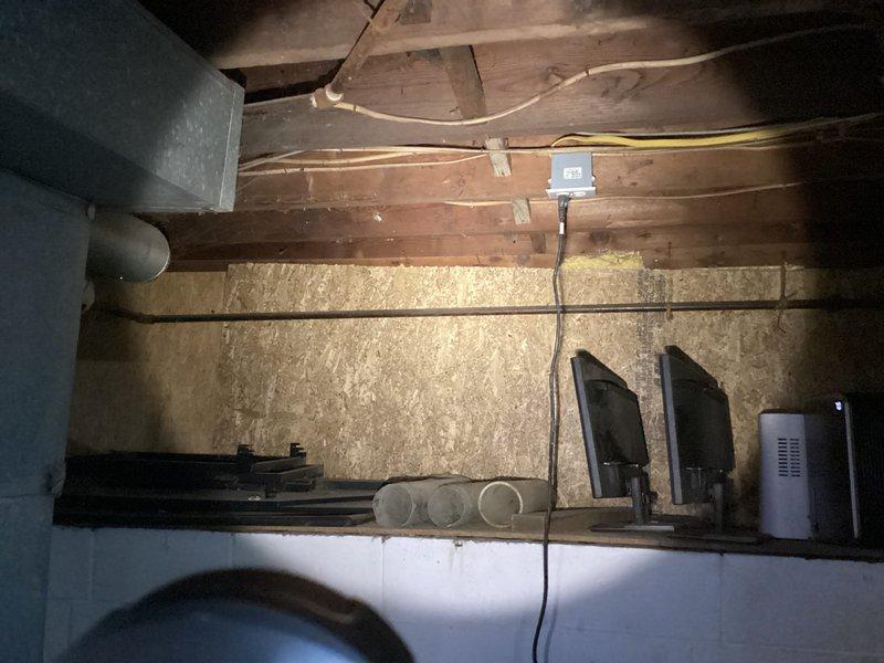 Responded to reported gas odor at shut-off valve and above recently replaced stove. Performed comprehensive pressure test on central heating gas lines to identify source of leak. Inspected gas connections, valves, and piping throughout system including areas in crawl space. Verified all connections were properly sealed and system maintained proper pressure specifications to ensure safe operation.