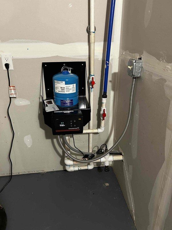 Completed plumbing estimate for conversion from private well water system to municipal city water supply. Assessed existing well infrastructure including pressure tank, control panel, and associated piping configuration. Provided quotation for disconnecting well components, establishing new city water connection point, installing required backflow prevention devices, and integrating existing pressure system with municipal water service.