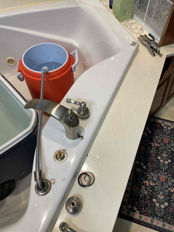 Responded to service call for bathtub faucet continuously running water overnight despite knobs being turned off. Upon arrival, diagnosed faulty cartridge assembly in tub faucet causing failure to shut off water flow completely. Accessed plumbing through wall cavity behind fixture, shut off water supply at copper pipe shut-off valves, and removed defective cartridge. Installed replacement cartridge assembly, reconnected supply lines, and restored water service. Tested faucet operation through multiple on/off cycles to verify proper shut-off function and confirmed no leaks present. Restored wall access panel and left fixture fully operational.