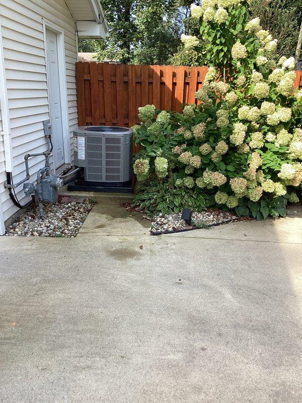 Completed planned HVAC maintenance visit for membership plan including both heating and cooling system inspection. Accessed outdoor condensing unit and discovered significant debris accumulation around the capacitor, which was removed to prevent potential electrical component failure and ensure proper system operation. Inspected all electrical connections, refrigerant lines, and unit components; verified proper system function and left equipment in clean, operational condition.