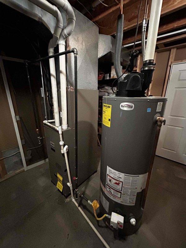 Conducted comprehensive HVAC replacement estimate for 21-year-old residential system with non-functional air conditioning unit and operational furnace. Evaluated existing equipment in basement utility area, documented current system configuration including ductwork, venting, and electrical connections. Provided replacement options for air conditioning unit only as well as complete AC and furnace replacement package to address aging equipment and improve system efficiency.