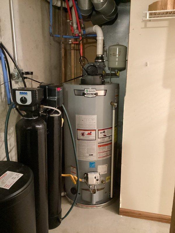 Completed comprehensive planned maintenance service on residential furnace and water heater system as part of Diamond Duo Maintenance program. Performed full inspection of furnace unit including burner assembly, heat exchanger, blower motor, and electrical connections; verified proper operation and airflow throughout system. Conducted water heater maintenance including inspection of A.O. Smith unit, temperature and pressure relief valve testing, and visual assessment of all plumbing connections and expansion tank. All equipment found operating within normal parameters with no immediate service needs identified.