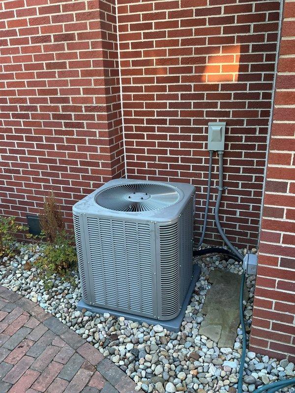 Completed a full HVAC system replacement, installing a Lennox EL297UH090XV48C 90,000 BTU high-efficiency gas furnace with a CK40CT-49C cased evaporator coil and a Lennox ML17KC2-048 4-ton, 230V air conditioning condenser on a level pad with a new electrical disconnect and flexible conduit. The installation included a bump box, galvanized supply plenum and duct transitions, PVC combustion/condensate piping with a condensate pump, insulated refrigerant lines, and an S200 filter cabinet with an Aprilaire 1620 media air cleaner. The system was set up and verified for proper operation.