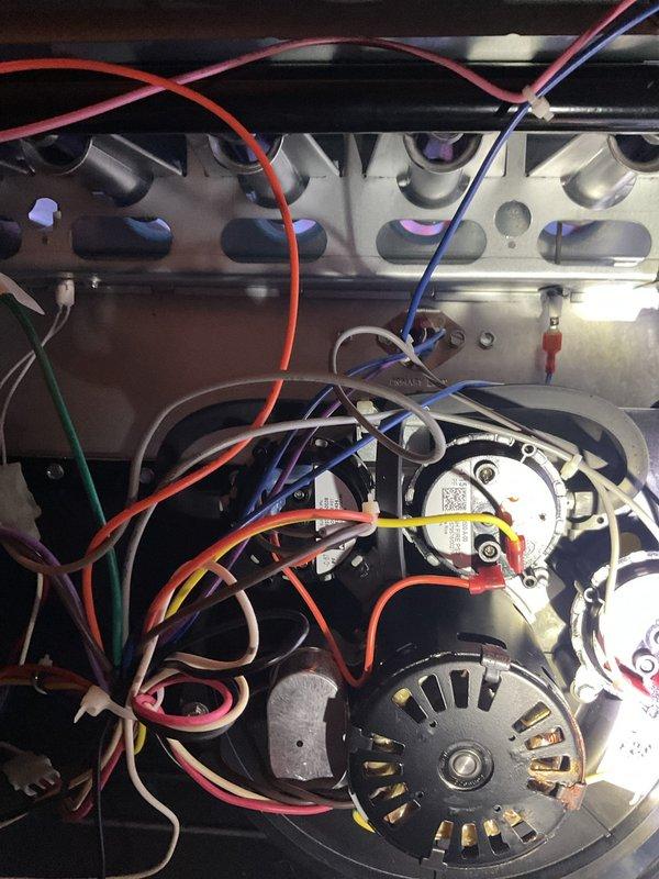 Performed heating maintenance service on system over 10 years old. Inspected electrical components, motor, and pressure switch connections. Replaced standard pleated air filter and verified proper installation in metal ductwork. System is now operating within normal parameters.