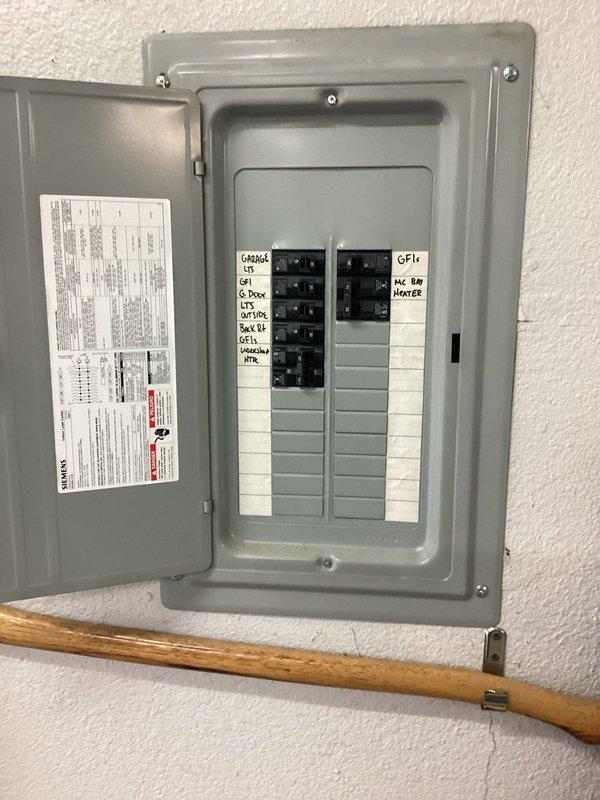 Performed site inspection to provide quote for replacing the connected transfer switch inside customer's Kohler generator. Additionally, assessed property to prepare estimate for installing either a 30-amp or 50-amp service connection for customer's RV. Examined main electrical panel to evaluate capacity and determine optimal connection points for potential installations.