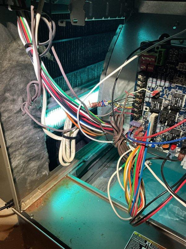 Performed monthly heating maintenance on Carrier furnace system. Inspected and cleaned interior components including circuit board, wiring connections, and heat exchanger. Checked PVC flue piping and condensate drain connections for proper function and integrity.