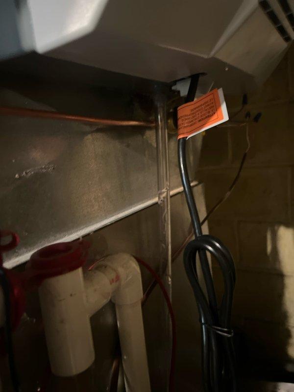 Returned to property to complete installation of a whole-home humidifier on existing HVAC system. Successfully mounted humidifier unit on furnace, connected necessary PVC water supply lines, and installed electrical components. Verified proper operation of humidifier after installation with all connections secure and system functioning as designed.