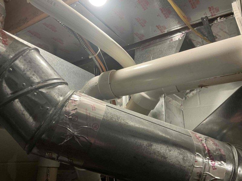 Performed diagnostic assessment on non-operational heating system. Inspected existing HVAC ductwork, connections and insulation in utility space. Reviewed furnace replacement options with customer (Mike) to address "no heat" complaint.