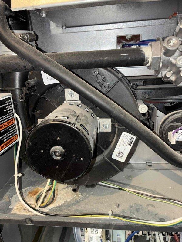 Performed scheduled furnace maintenance including system inspection, blower motor evaluation, and electrical testing. Verified proper voltage readings of 13.22V with digital multimeter. Replaced 20x24x1 air filter as part of routine service to ensure optimal system performance.