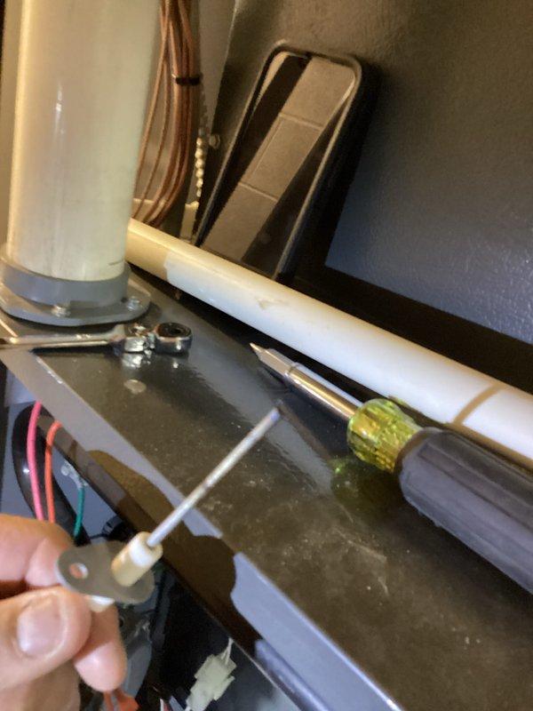 Performed scheduled heating maintenance and identified faulty outdoor sensor requiring replacement. Inspected internal wiring connections and valve assembly. Customer approved requote for sensor replacement.