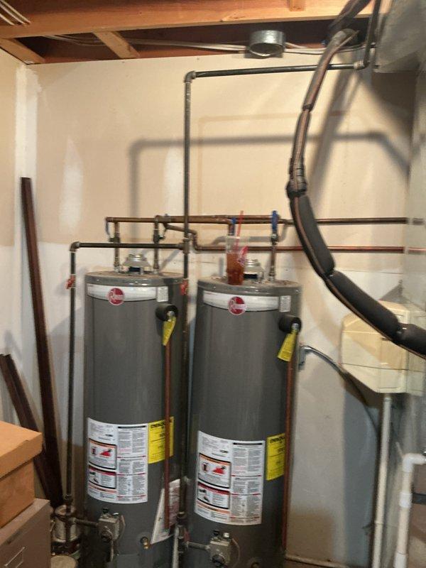 Completed repair work on the heating system by installing a new inducer motor and repairing the flue pipe connection. Inspection confirmed proper venting and system operation after repairs were completed.