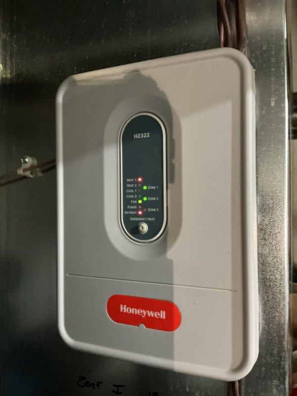 Responded to no-heat call for system with Honeywell HZ322 zone controller. Inspection revealed damaged insulation in the furnace and verified proper operation of the gas valve assembly. Performed system diagnostics, restored proper heating function across all zones, and confirmed normal operation before completing service.
