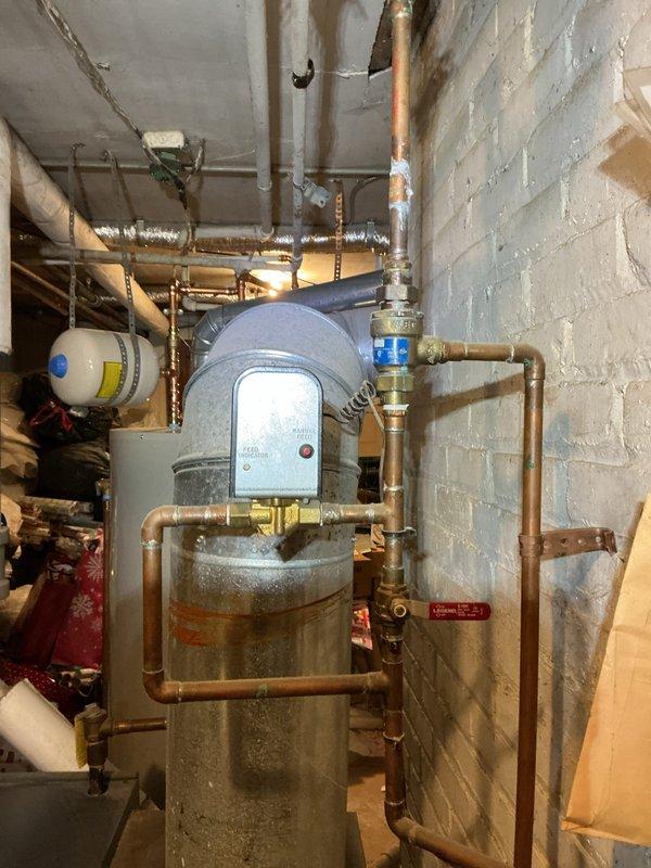 Performed scheduled heating maintenance on boiler system. Inspected primary components including heat exchanger tubes, expansion tank, and associated copper piping network. All systems functioning properly with no issues identified.