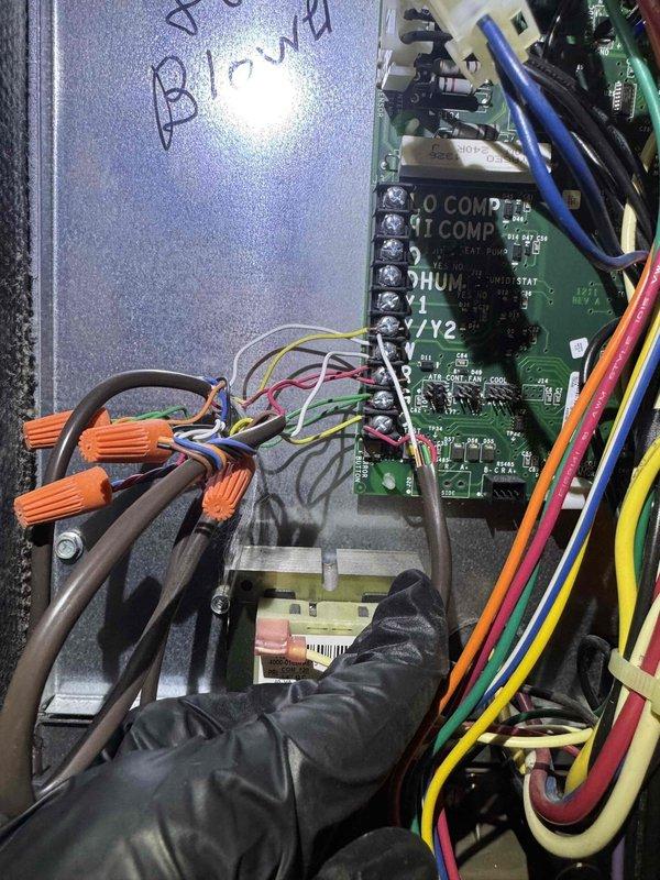 Responded to no-heat complaint on a system over 10 years old. Diagnosed ignition failure issue during service call. Accessed and inspected control board connections and electrical components, confirming proper wiring at terminal blocks. Resolved the ignition lockout problem, restoring normal heating operation.