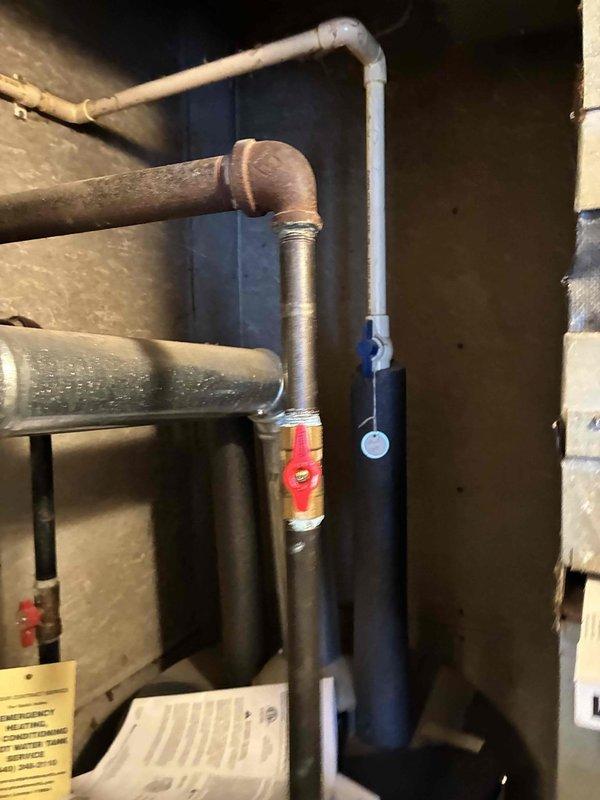 Completed installation of a Goodman 80% efficient furnace in utility room, including proper connection to existing ductwork with appropriate airflow direction. Installed and tested all necessary copper and PVC piping connections, ensuring proper integration with the home's existing American water heater system.