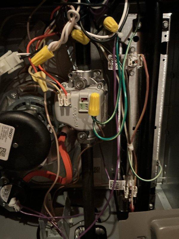 Diagnosed no heat issue in upper floor of residence with recently installed furnace (5 months old). Inspection revealed circuit board and electrical component problems in the HVAC control system. Repaired faulty connections and restored proper heating functionality to all zones of the home.