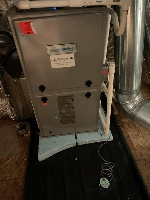 Diagnosed and serviced ComfortMaker furnace that was not producing heat. Upon inspection of the internal components, found faulty wiring connections at the blower motor assembly. Repaired loose connections, cleaned electrical contacts, and verified proper operation of all safety switches. System now functioning correctly with consistent heat output.