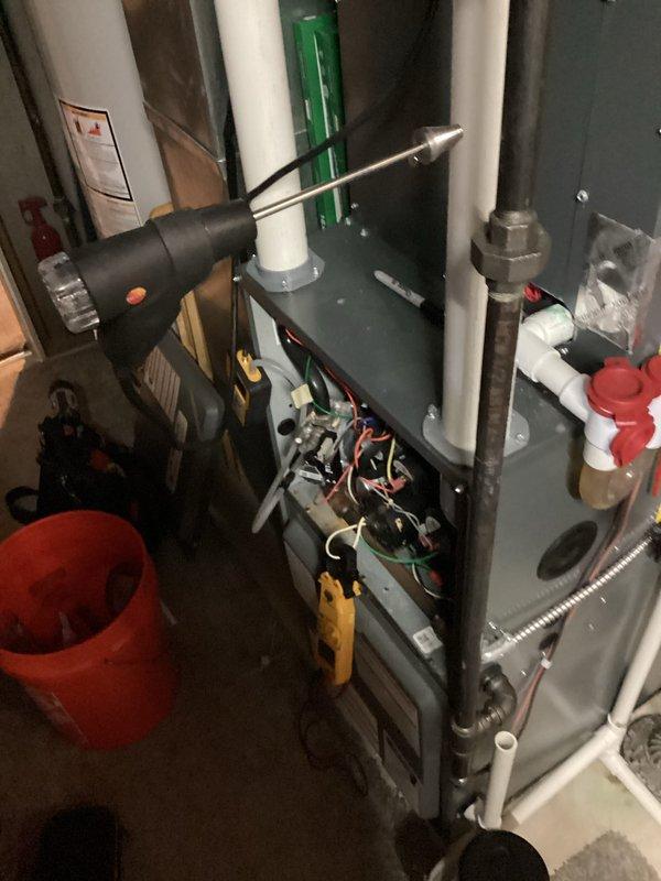 Performed heating tune-up on residential furnace system. Inspected internal wiring connections and electrical components for proper operation. Tested system functionality with diagnostic tools to ensure optimal heating performance.