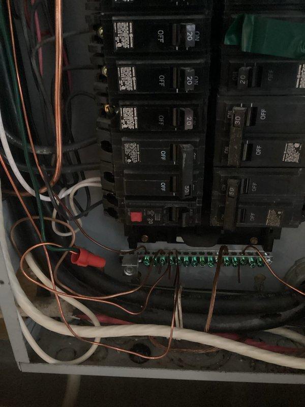 Completed comprehensive electrical service including GFCI breaker replacement, microwave circuit installation, verification of proper grounding and bonding throughout the system, washer outlet replacement in the laundry area, and installation of whole home surge protection. All work performed to code with appropriate safety measures implemented.