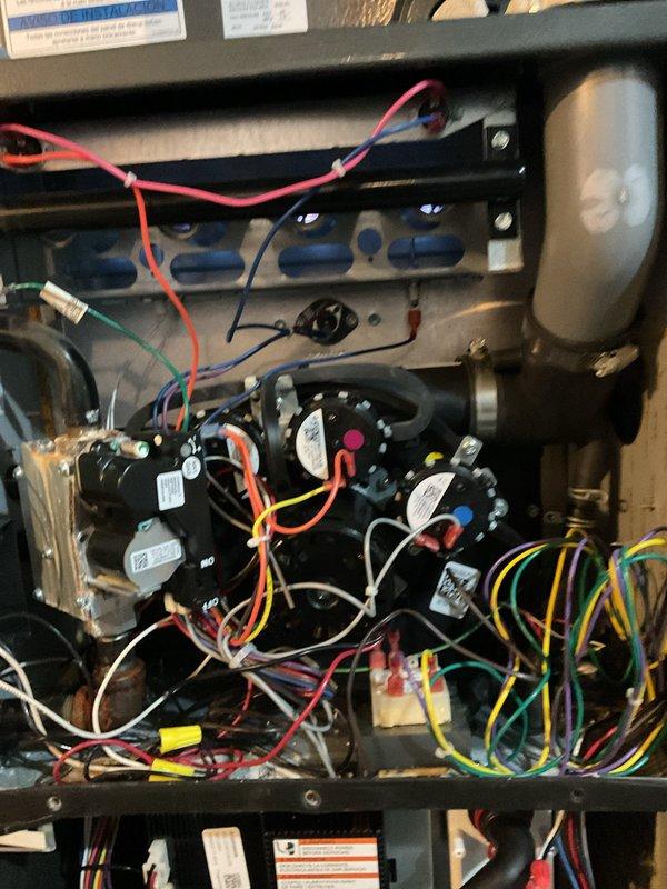 Completed annual maintenance visit on residential furnace system. Performed comprehensive inspection of furnace unit, including examination of internal electrical components, wiring connections, and motor assembly. All components were found to be in proper working condition with no issues requiring immediate attention.