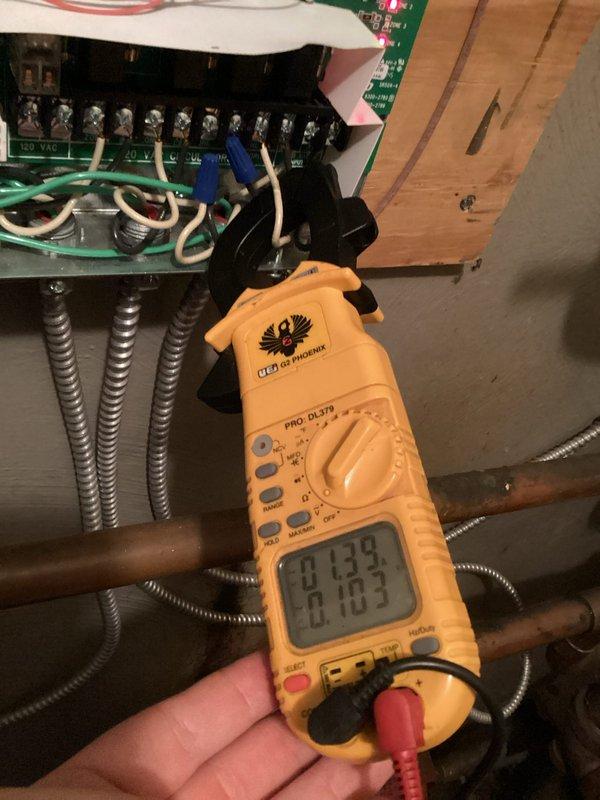 Performed routine maintenance on an aging boiler system. Conducted comprehensive electrical diagnostics using UEi clamp meters to verify proper amperage and voltage readings across control board and associated components. All electrical parameters were found within manufacturer specifications.