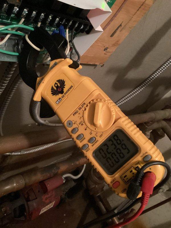 Performed routine maintenance on an aging boiler system. Conducted comprehensive electrical diagnostics using UEi clamp meters to verify proper amperage and voltage readings across control board and associated components. All electrical parameters were found within manufacturer specifications.
