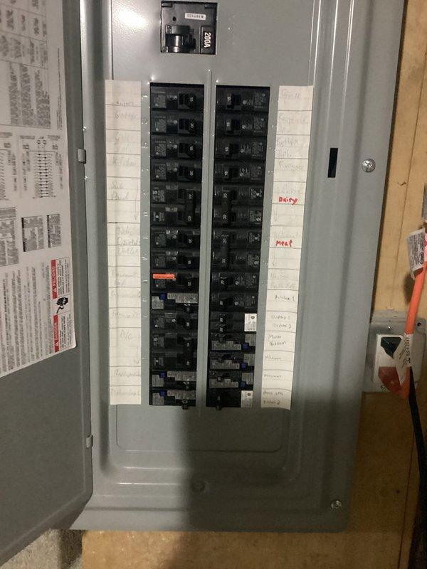Successfully completed electrical panel installation with proper circuit labeling. Installed and wired approximately 20 circuit breakers including dedicated circuits for HVAC and entry systems. All connections were tested and verified operational.