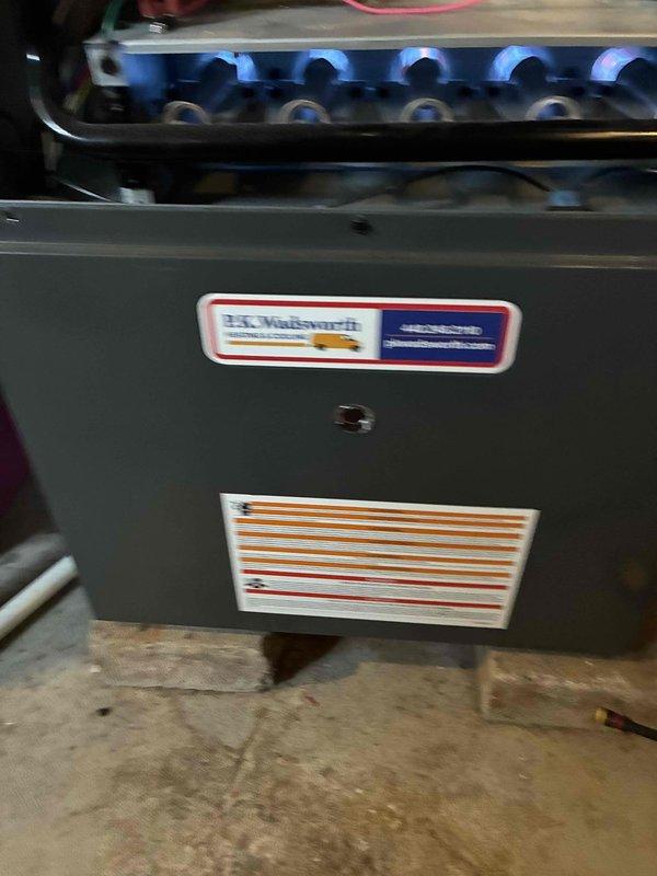 Responded to service call for a Honeywell thermostat issue causing continuous furnace operation despite set temperature. Diagnosed faulty thermostat wiring connection to H.L. Wadsworth heating unit. Rewired thermostat connections and verified proper cycling, confirming system now maintains desired temperature and operates without the previously reported noise issues.