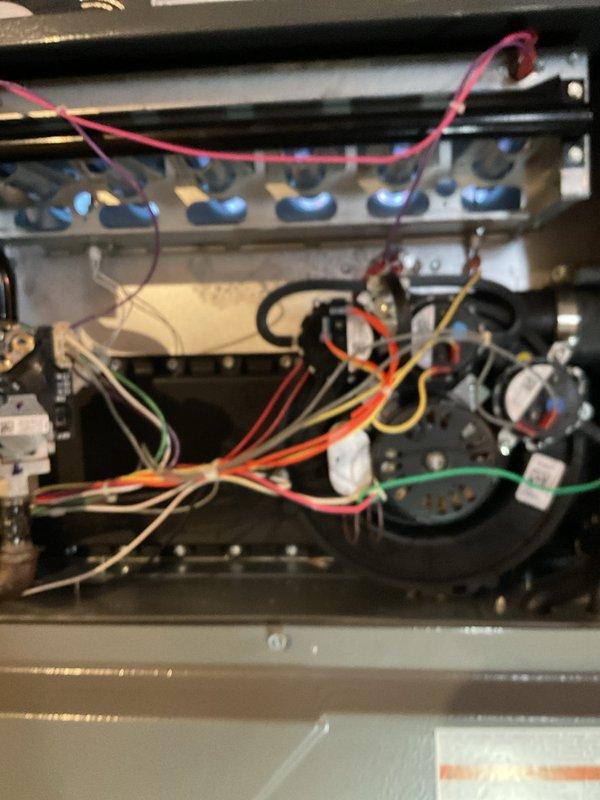 Responded to emergency no-heat call for warranty furnace system installed less than one year ago. Upon inspection of the furnace control board, identified failed electronic components causing system non-operation. Replaced defective control board and verified proper system operation, restoring heat to residence.