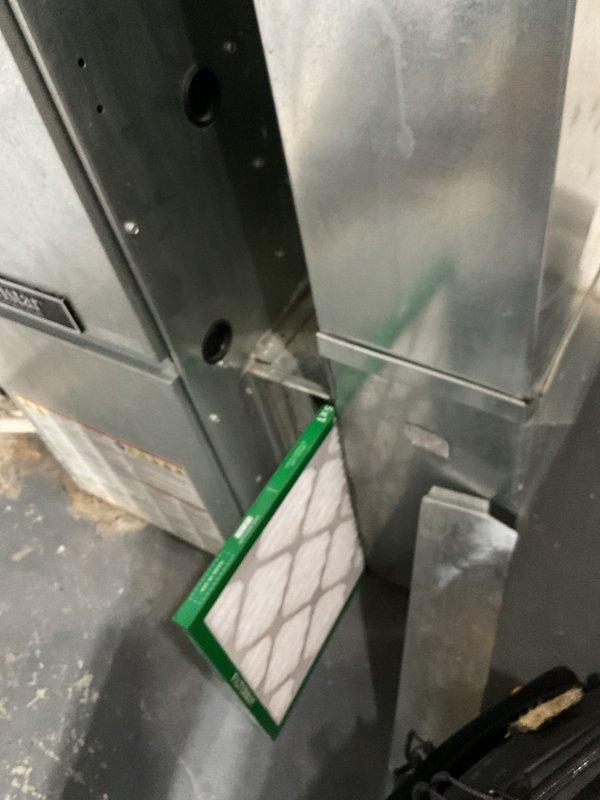 Responded to no-heat call for Ameristar furnace system (6-9 years old). Diagnosed and performed maintenance on unit, including inspection of exhaust venting and replacement of clogged air filter. Restored heating functionality and confirmed proper operation before departure.