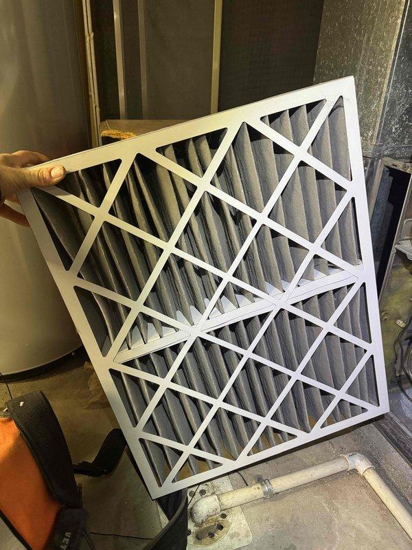 Responded to customer concern regarding furnace operation. Inspected system and found unit was functioning properly but required maintenance. Removed and examined air filter which was in acceptable condition. Inspected control board and electrical connections, noting some dust accumulation. Cleaned connections and verified proper operation of all components.