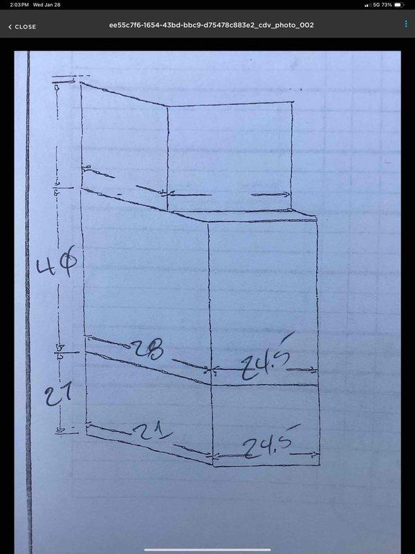 Performed diagnostic inspection on existing HVAC system and confirmed cracked heat exchanger in furnace. Presented customer Miguel with replacement options for both furnace and complete system. Customer was shown technical drawings of proposed installation layout and photos were taken of the current American Standard unit and utility closet configuration for proper sizing of replacement equipment.