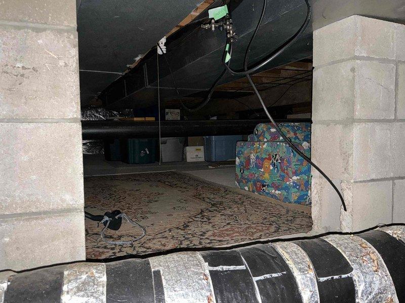 Conducted assessment for electric-to-gas HVAC system conversion. Inspected current attic installation including metal ductwork, connections, and existing unit placement. Evaluated crawlspace conditions to determine feasibility of gas line installation while customer awaits city approval for gas service connection.