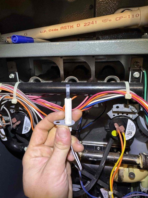 Performed routine heating tune-up including inspection of heat exchanger and electrical connections. Verified proper wiring integrity on control board and inspected refrigerant lines for optimal condition. All components functioning within specifications; system operating efficiently with no issues detected.