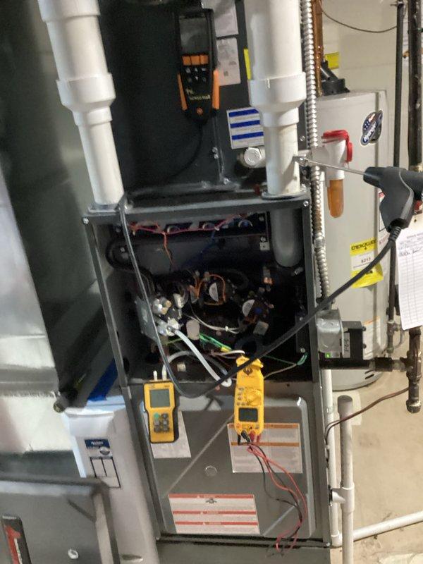 Performed scheduled monthly heating maintenance on HVAC system. Conducted diagnostic testing on control circuits using multimeters to verify proper electrical connections and component functionality. Inspected internal wiring and control board for any issues while system was opened for comprehensive evaluation.