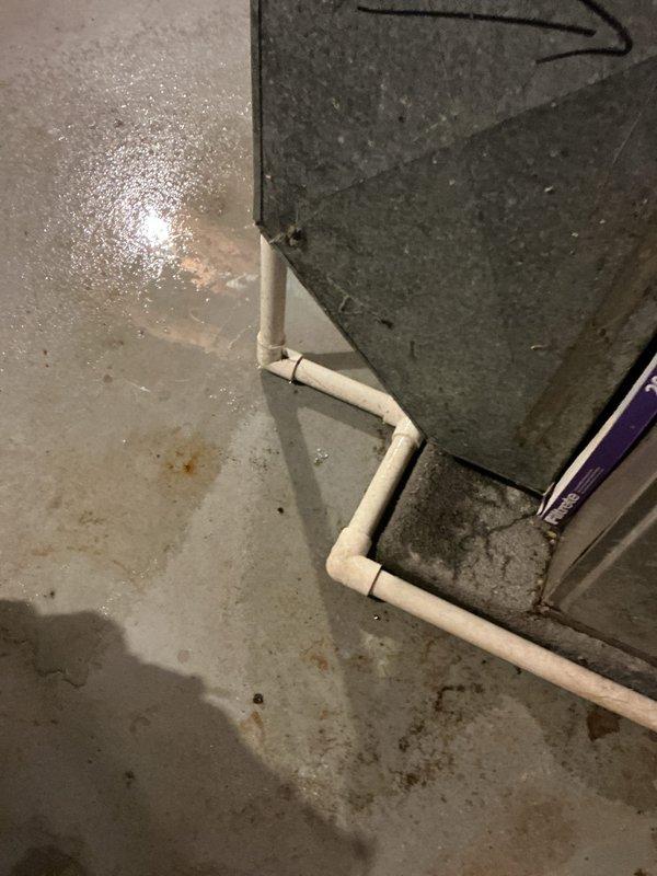 Responded to no-heat call for aging HVAC system with interior temperature of 42°F despite thermostat setting of 72°F. Upon inspection, discovered condensate drainage issues causing system failure. Cleared blocked drain line, reset system, and verified proper operation with complete heating cycle. System now functioning correctly and maintaining set temperature.