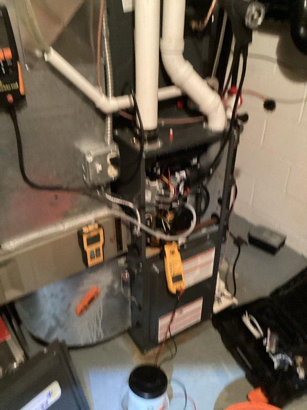 Completed routine monthly heating maintenance on three residential HVAC systems. Inspected furnace components including blower wheel assembly for dust accumulation and proper operation. Verified all ventilation connections and electrical components were functioning correctly across all three systems.