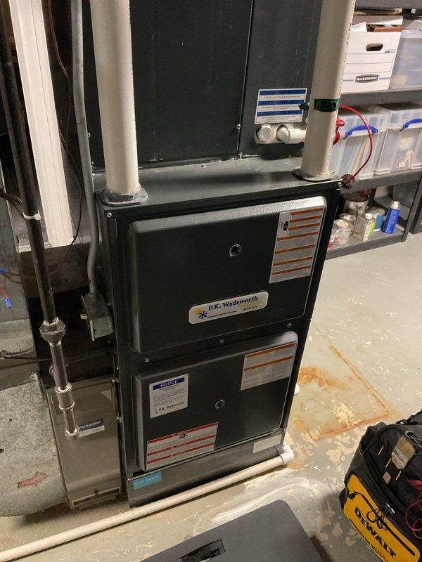 Performed scheduled heating maintenance on residential furnace. Inspected control board and electrical connections, verifying all wiring was secure and properly connected. System is operating within normal parameters with no issues detected.