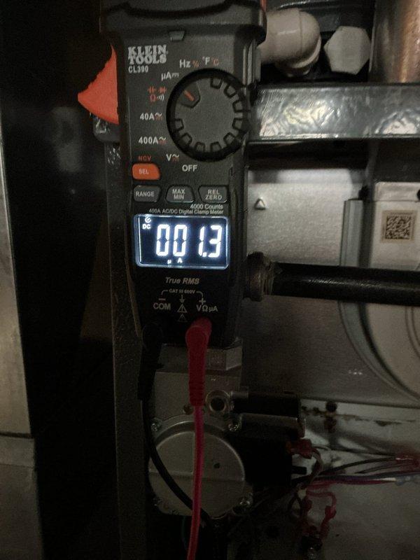 Responded to intermittent heating complaint on system that had completely failed for past 12 hours. Performed gas pressure test with manometer showing 3.40 inH2O, within acceptable range. Conducted electrical diagnostics with multimeter measuring 0.13 amps on control circuit. Restored proper operation by cleaning flame sensor and verifying ignition sequence.
